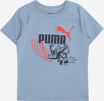 PUMA Majica 'LITTLE RUNNERS' | modra barva: sprednja stran