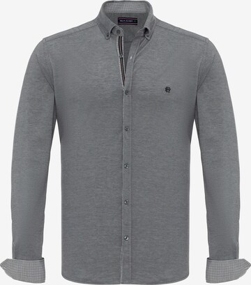 Felix Hardy Regular fit Button Up Shirt in Grey: front