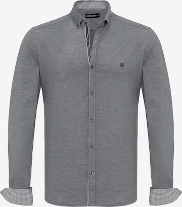 Felix Hardy Button Up Shirt in Grey: front