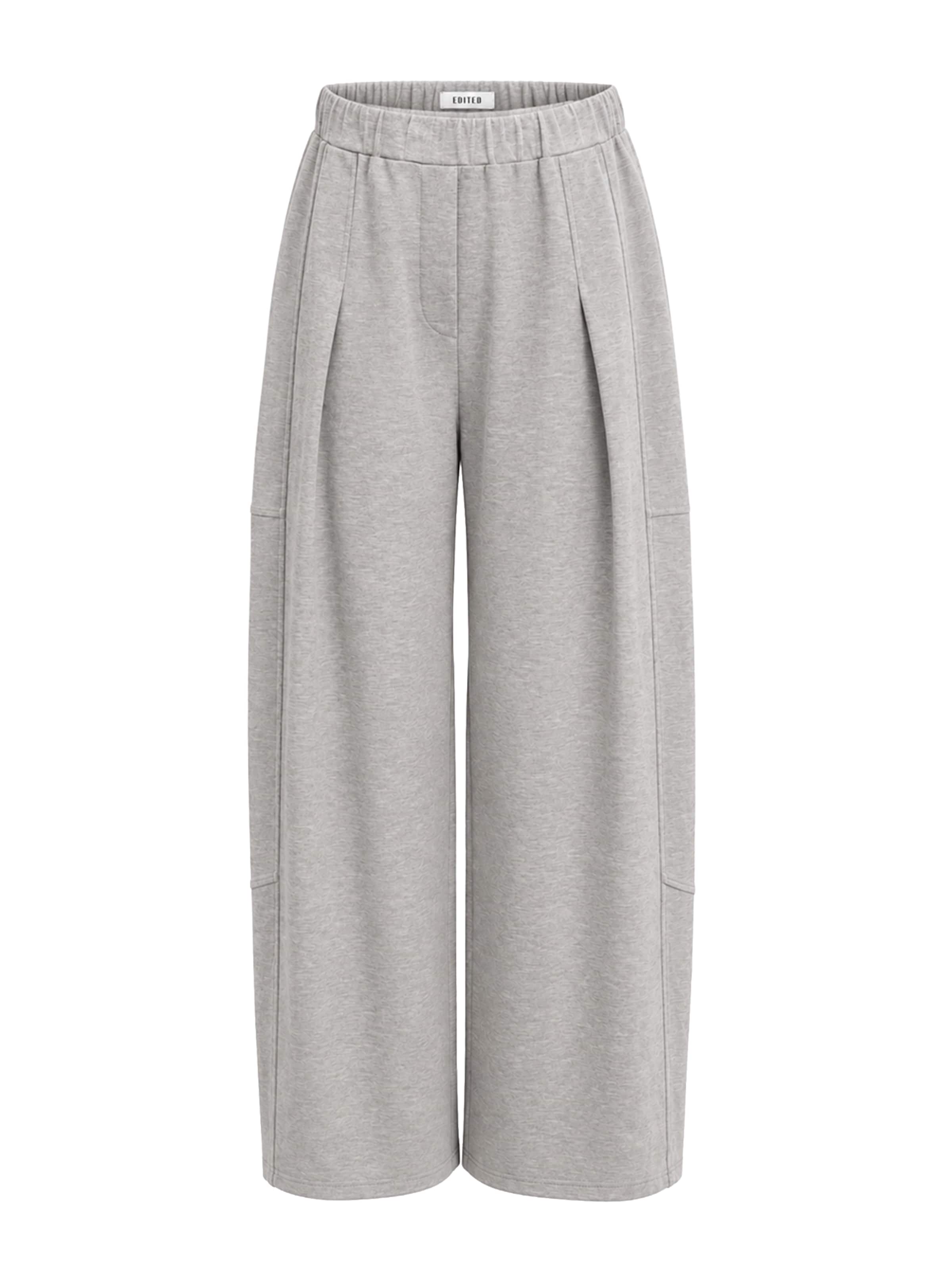 EDITED - Pierna ancha Pantalón 'Tiana' en gris: frente