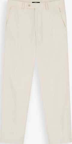 Boggi Milano Slim fit Chino trousers in White: front
