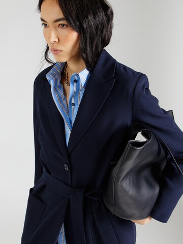 MORE & MORE Between-Seasons Coat in Blue