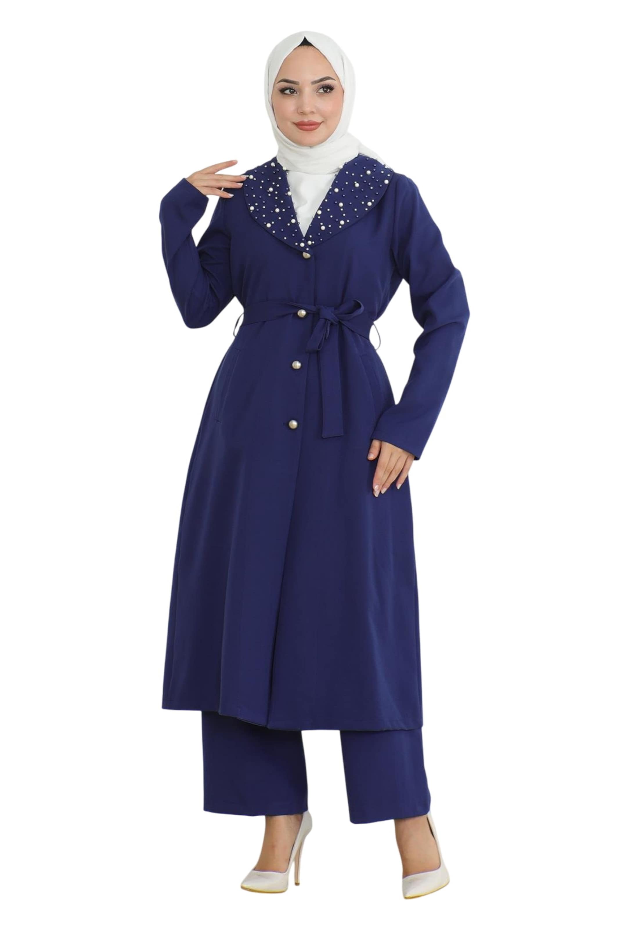 MODAMIHRAM Broekpak in Blauw: voorkant