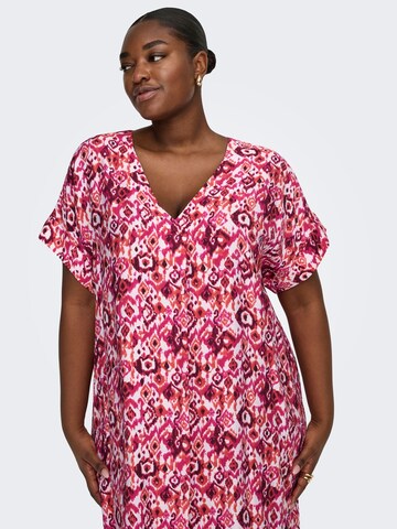 ONLY Carmakoma Καλοκαιρινό φόρεμα 'CARHavana' σε ροζ