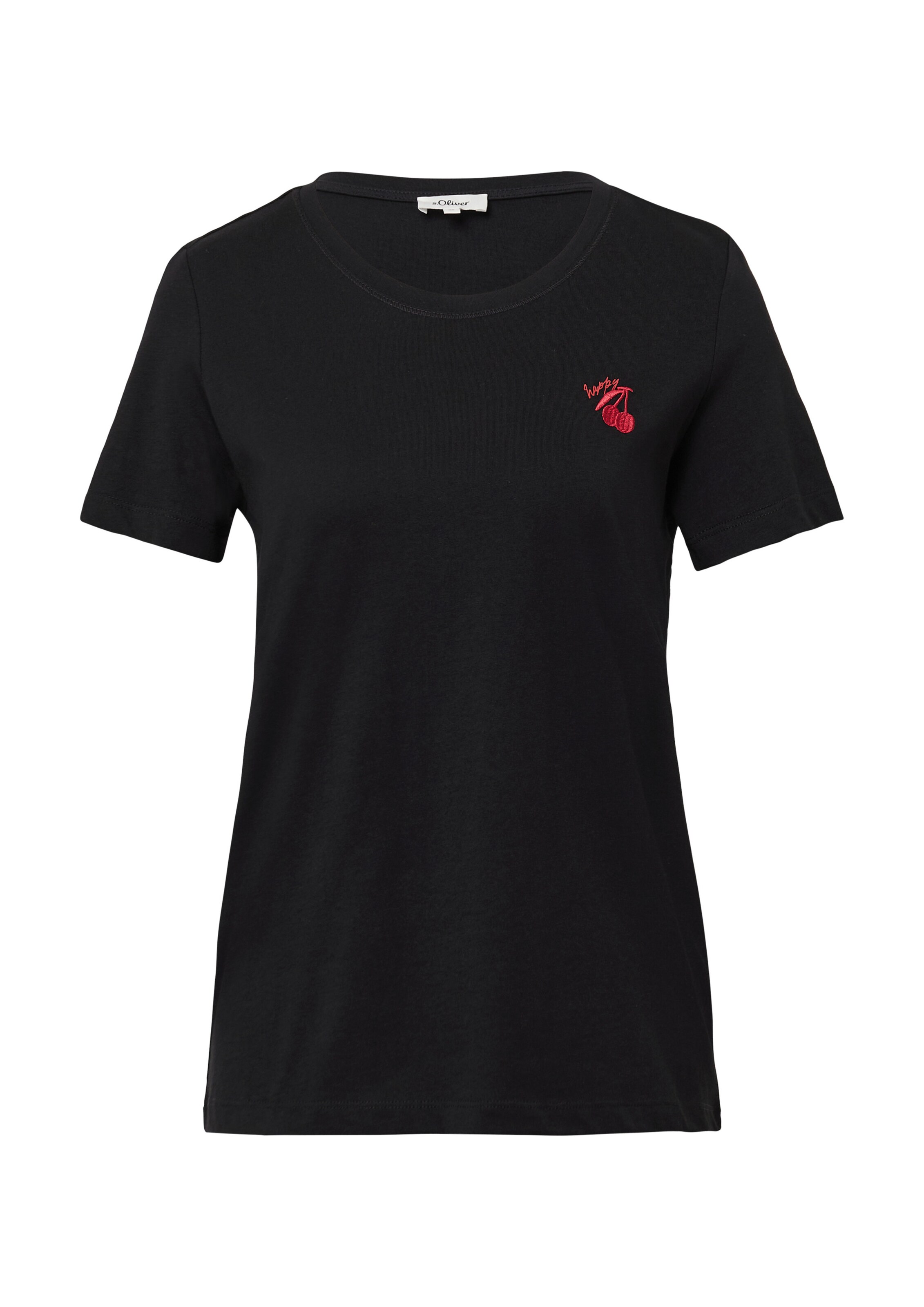 s.Oliver T-Shirt in Schwarz: Vorderseite