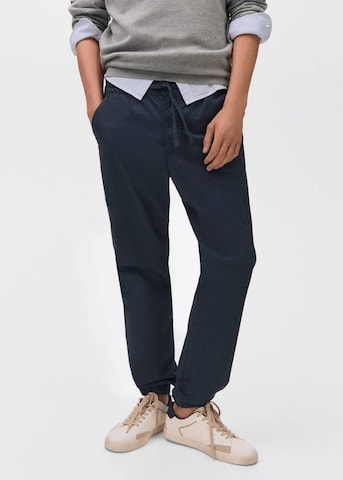 MANGO TEEN Tapered Pants in Blue: front