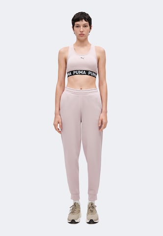PUMA Tapered Παντελόνι φόρμας 'ESS No. 1' σε ροζ