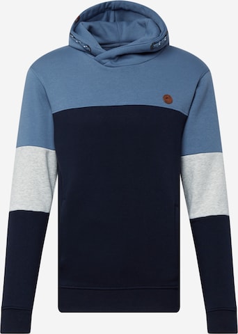 INDICODE JEANS Sweatshirt 'Olson' in Blauw: voorkant