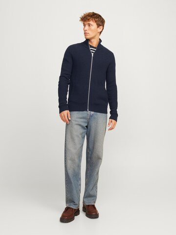 JACK & JONES Strickjacke 'JJPannel' in Blau