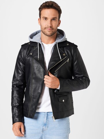 River Island Between-Season Jacket in Black: front