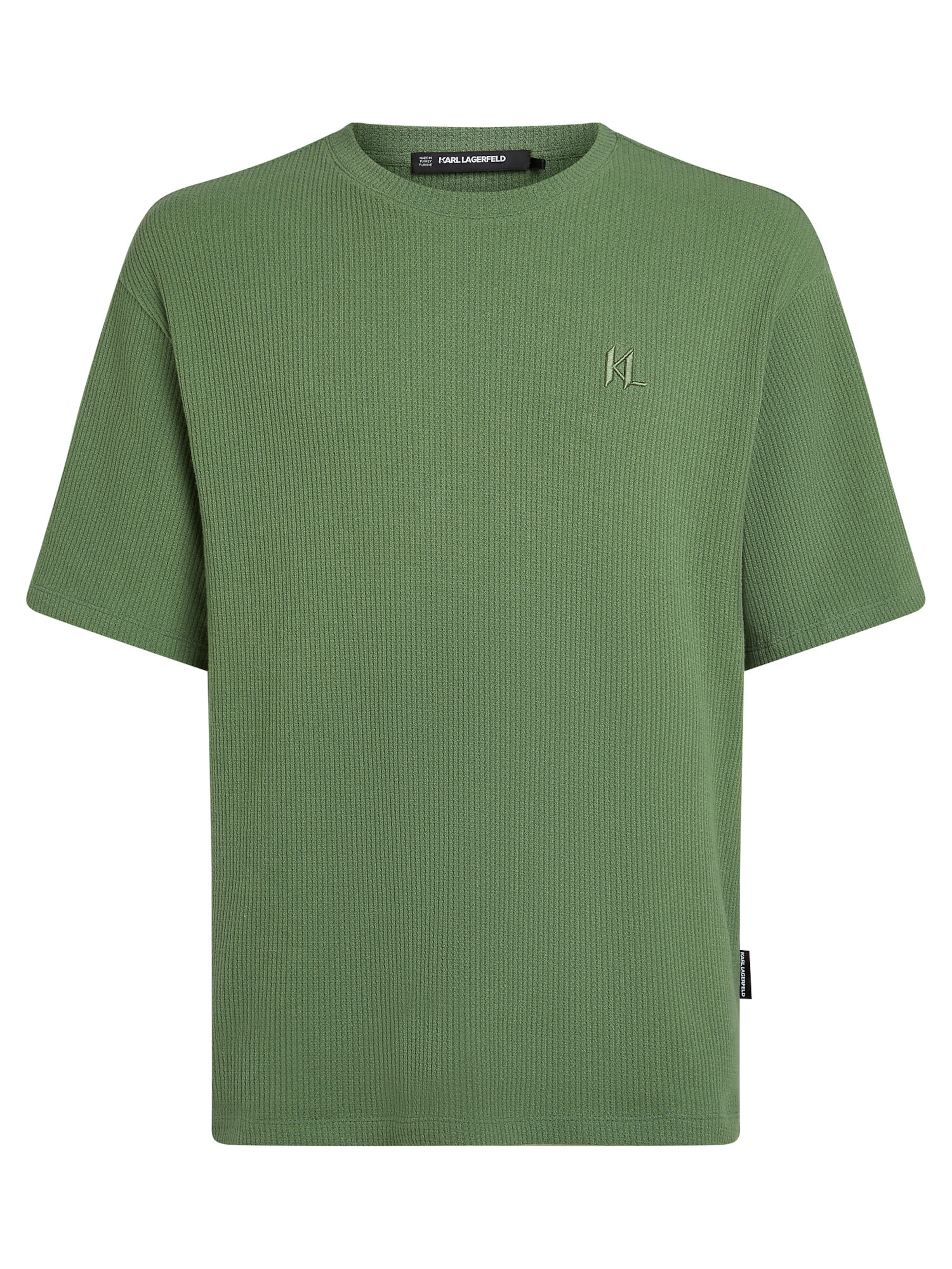 Karl Lagerfeld - Camiseta en verde: frente