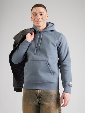 Carhartt WIP Mikina 'Chase' – modrá: přední strana
