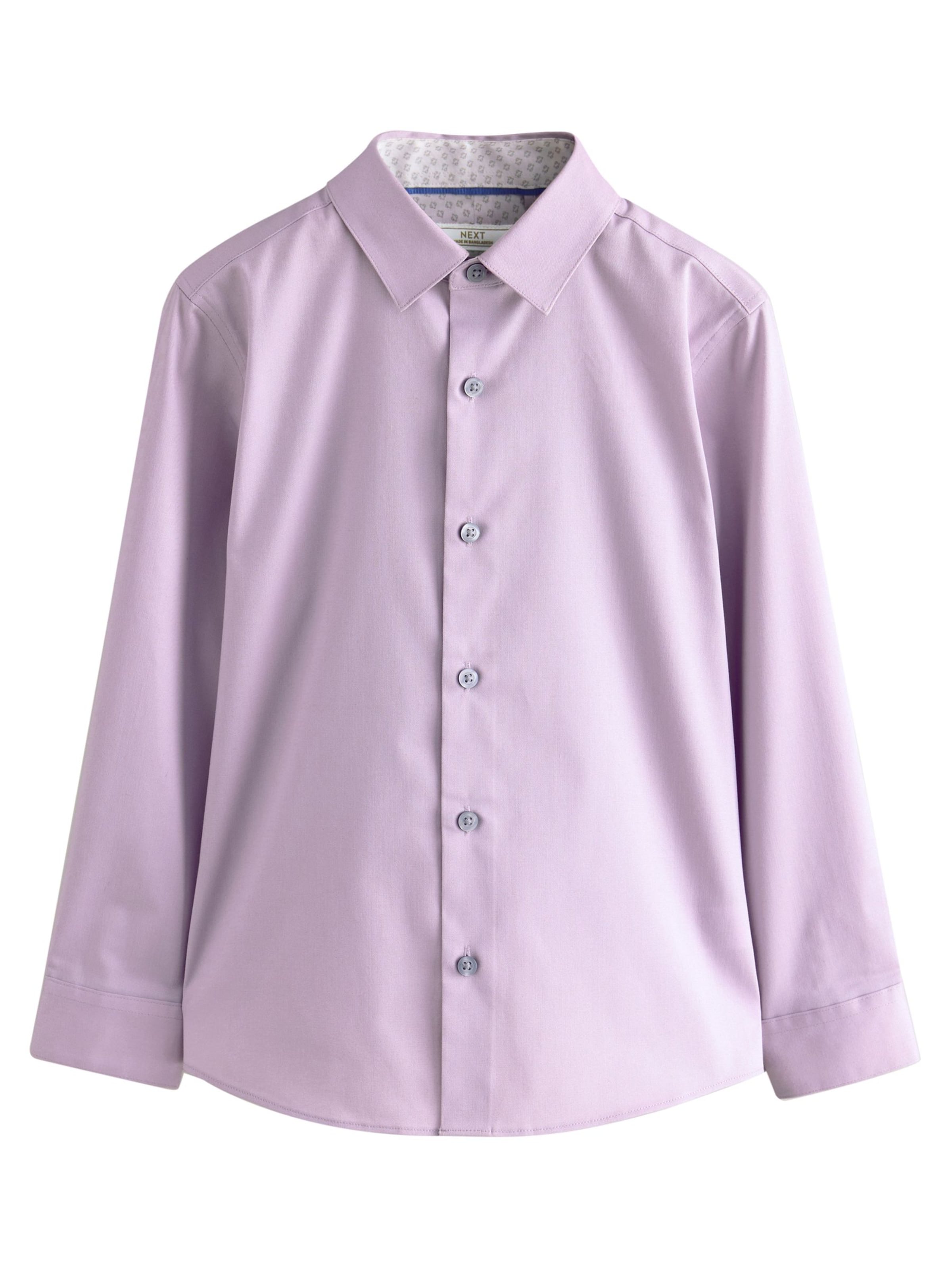 Next Regular Fit Hemd in Lila: Vorderseite