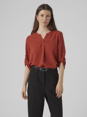 VERO MODA Blouse 'ELVA' in Rood: voorkant