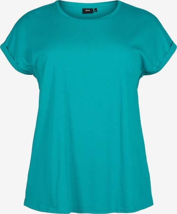 T-shirt 'MKATJA' Zizzi en bleu : devant