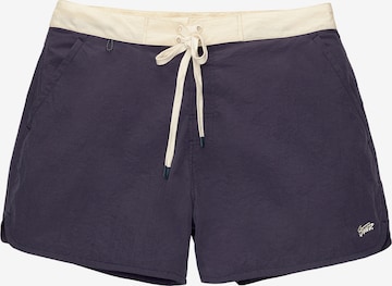 Pull&Bear Kratke kopalne hlače | modra barva: sprednja stran