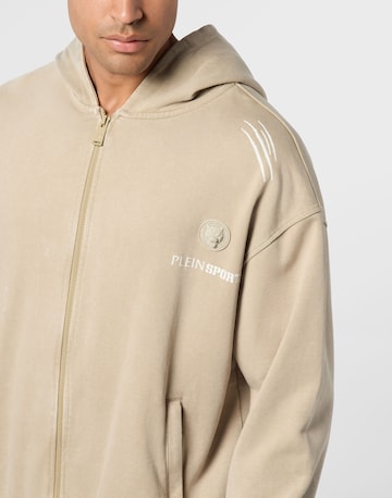 Plein Sport - Sudadera con cremallera en beige