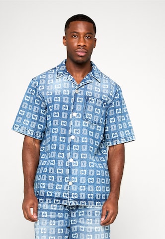 Colucci Comfort fit Overhemd in Blauw: voorkant