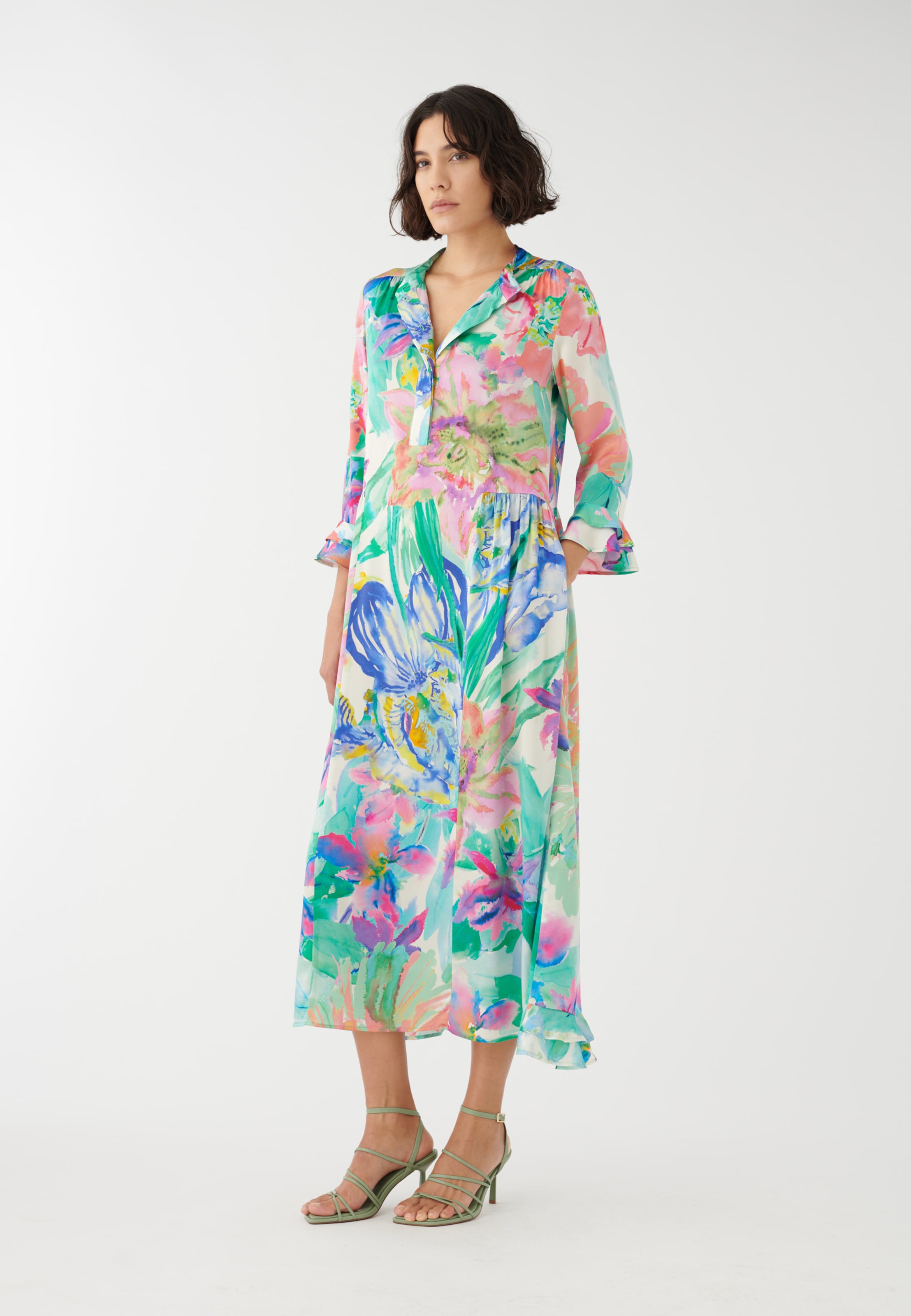 Dea Kudibal Blousejurk 'Rosannadea' in Jade Groen ABOUT YOU