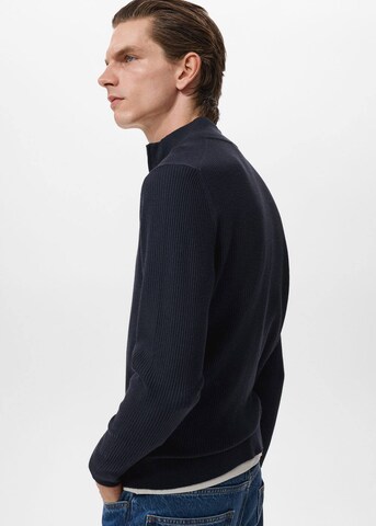 MANGO MAN Sweater 'Antiguap' in Blue