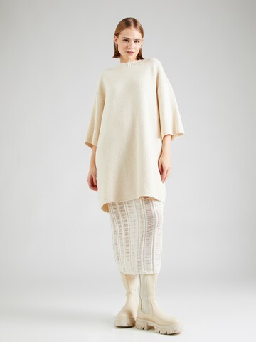 DRYKORN Knit dress 'LIMAVA' in Beige