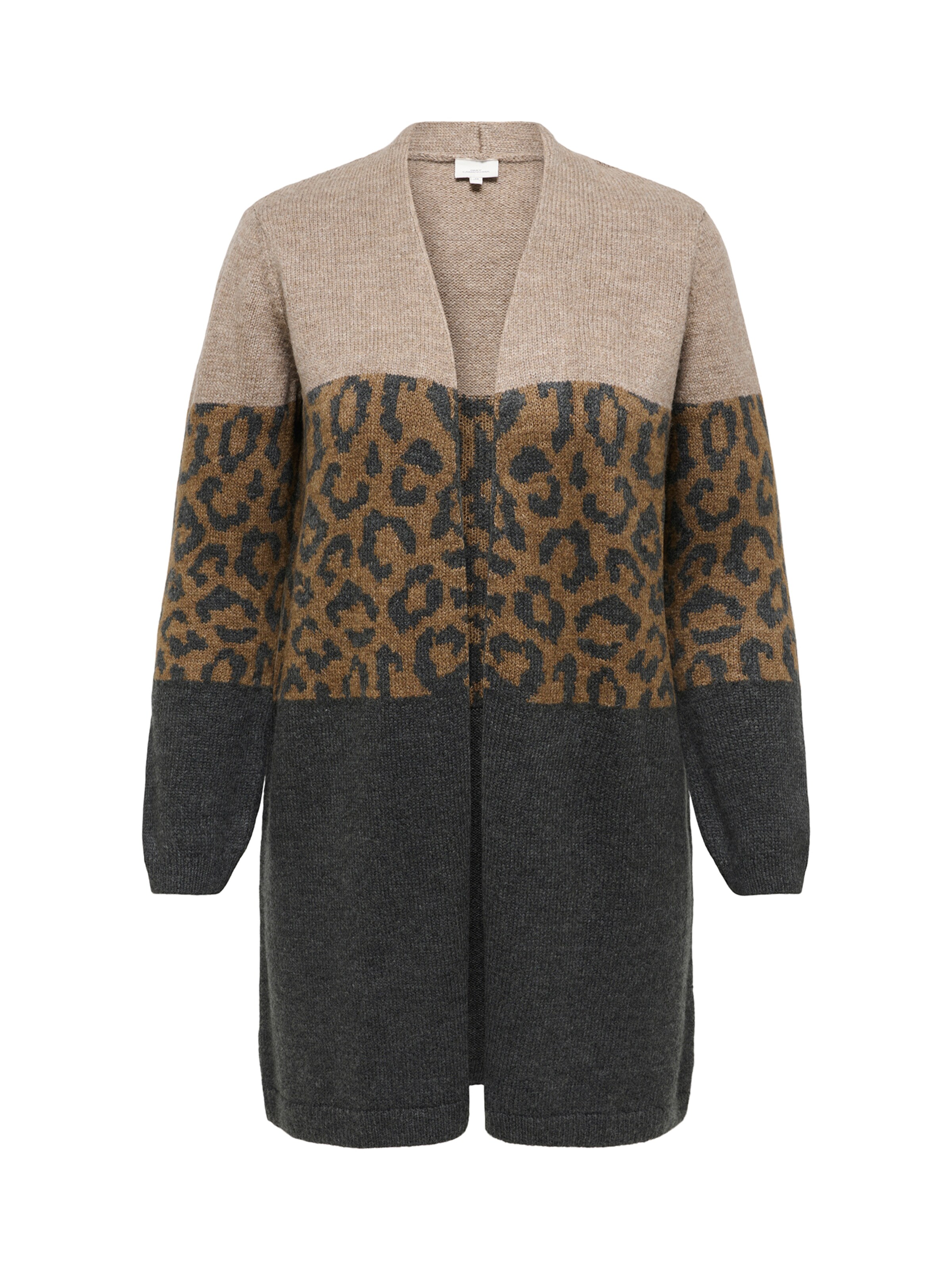 ONLY Carmakoma Knitted coat 'CARJADE' in Beige: front