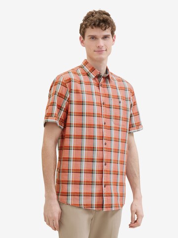 TOM TAILOR Regular fit Overhemd in Oranje