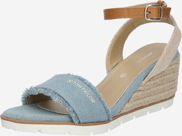 TOM TAILOR Sandals in Blue: front