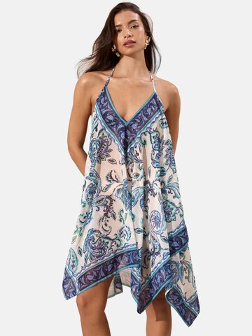 LipsyHaljina za plažu - plava boja: prednji dio