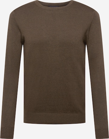 JACK & JONES Trui 'JJEEmil' in Bruin: voorkant