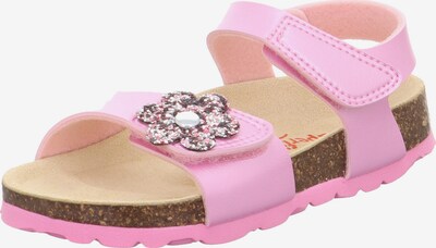 Sandalo SUPERFIT di colore rosa chiaro / nero / argento, Visualizzazione prodotti