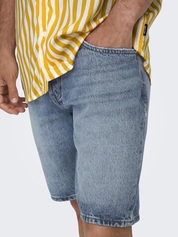 Only & Sons Regular Jeans 'Edge' in Blue: front