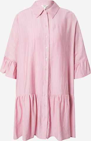 OBJECT - Vestido camisero 'TILIA' en rosa: frente