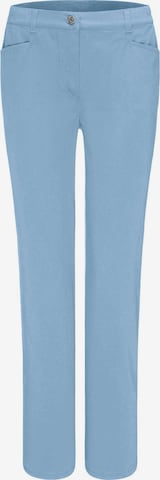 Coupe slim Pantalon 'Anna' Goldner en bleu : devant