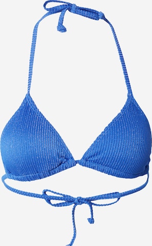 BeckSöndergaard T-Shirt Bikini zgornji del 'Lyx Bel' | modra barva: sprednja stran