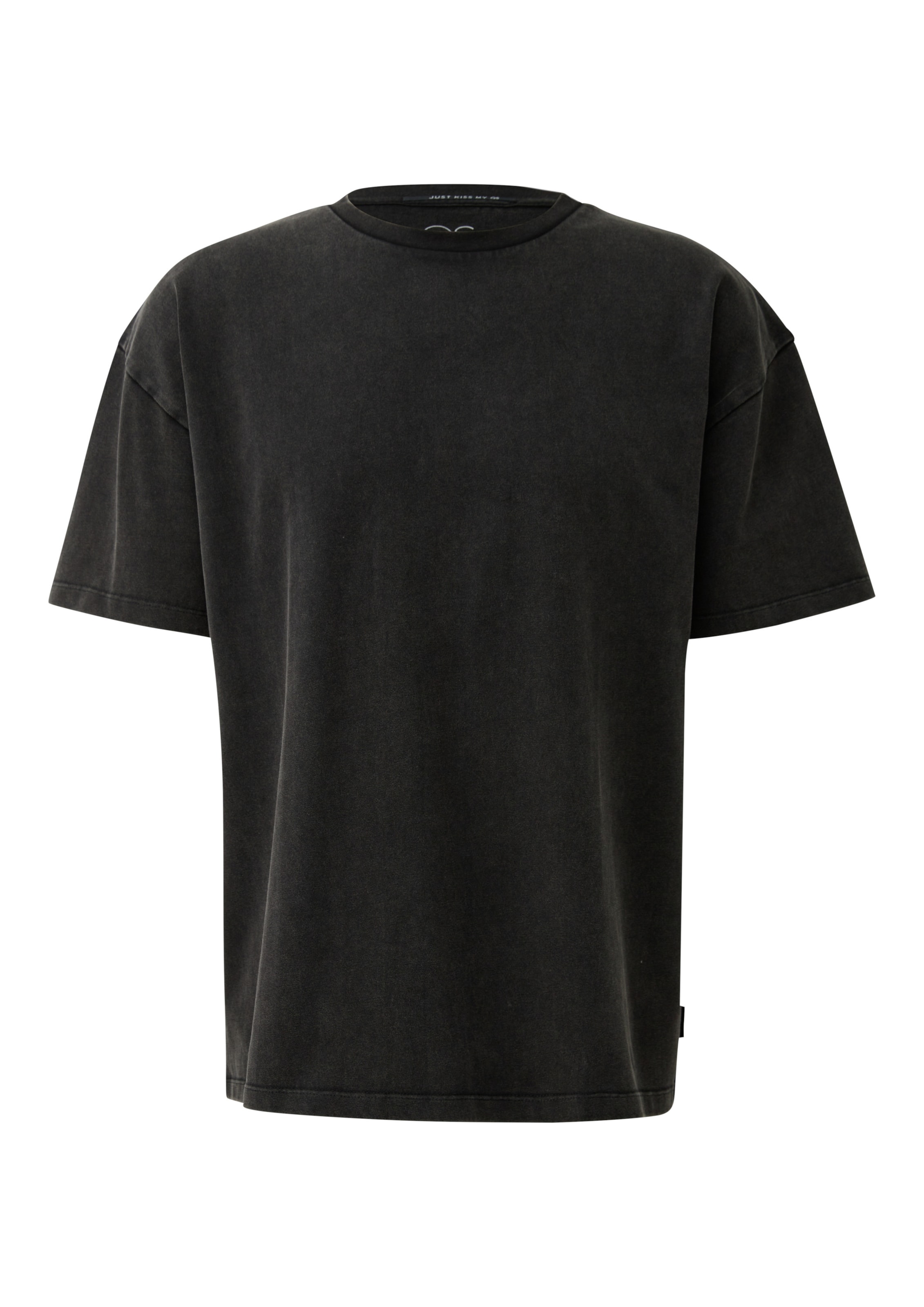 QS Shirt in Zwart: voorkant