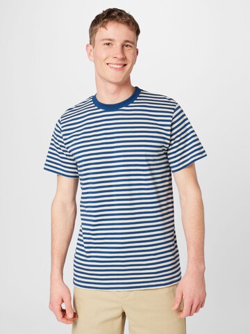 DEDICATED. T-Shirt 'Stockholm' in Blau: Vorderseite