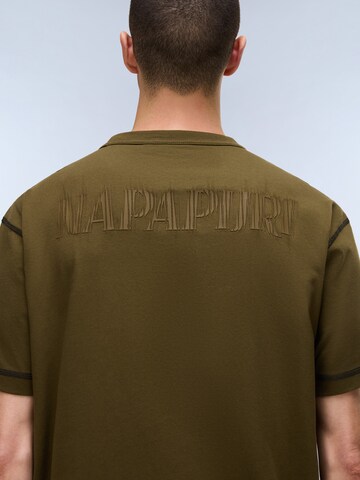 Maglietta 'S-Umbra' di NAPAPIJRI in verde