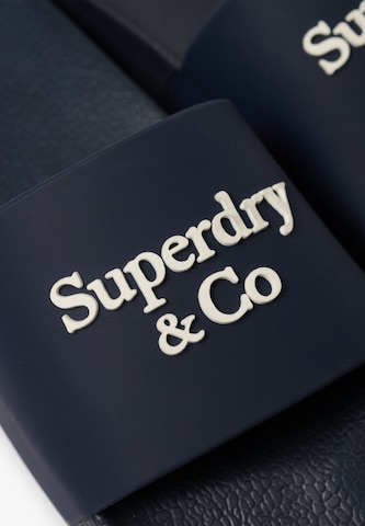 Superdry & Co Strand-/badschoen in Blauw