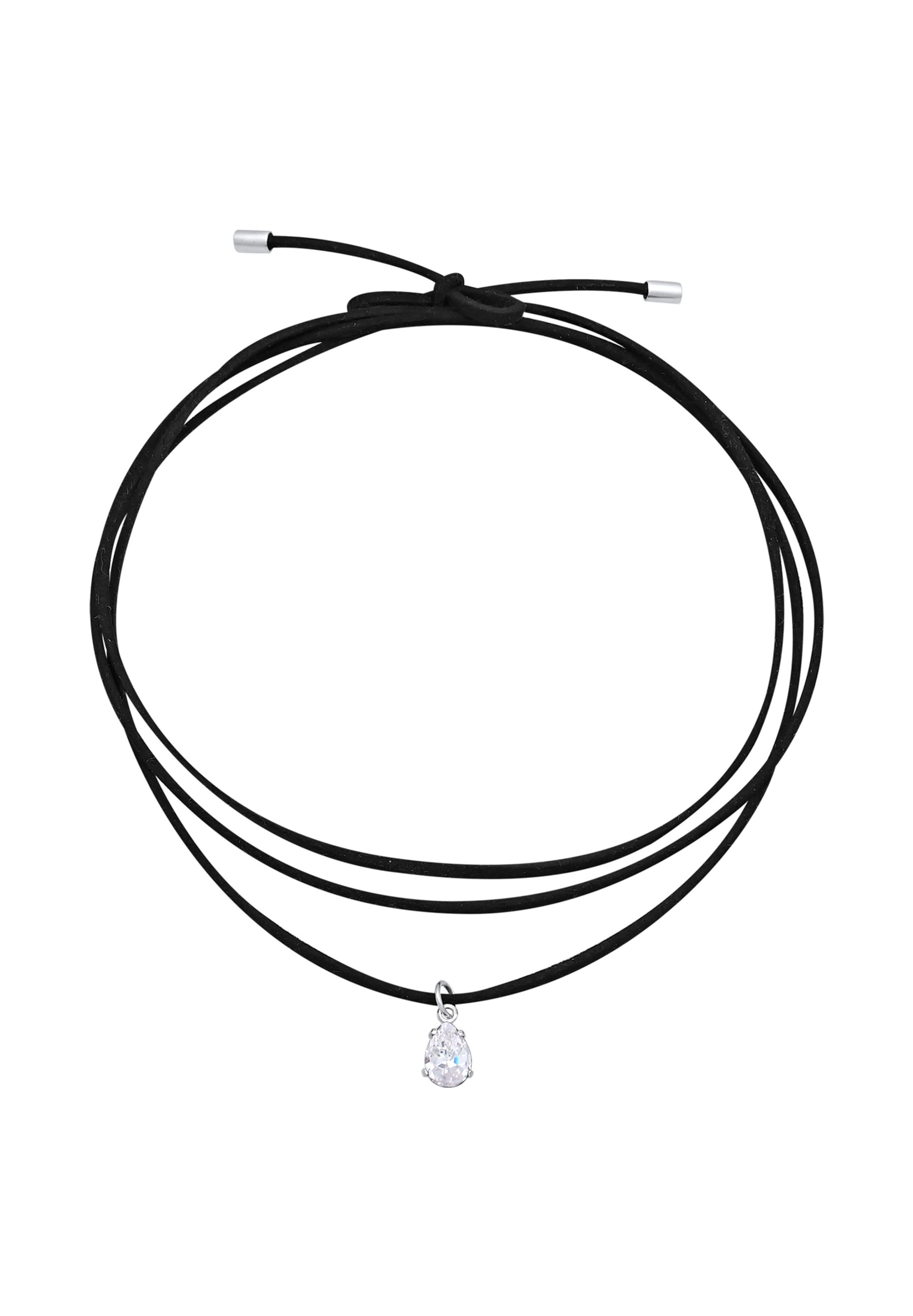 ELLI Ketting in Zwart: voorkant