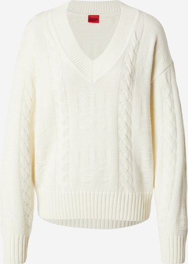 HUGO Pull-over 'Sypres' en blanc, Vue avec produit