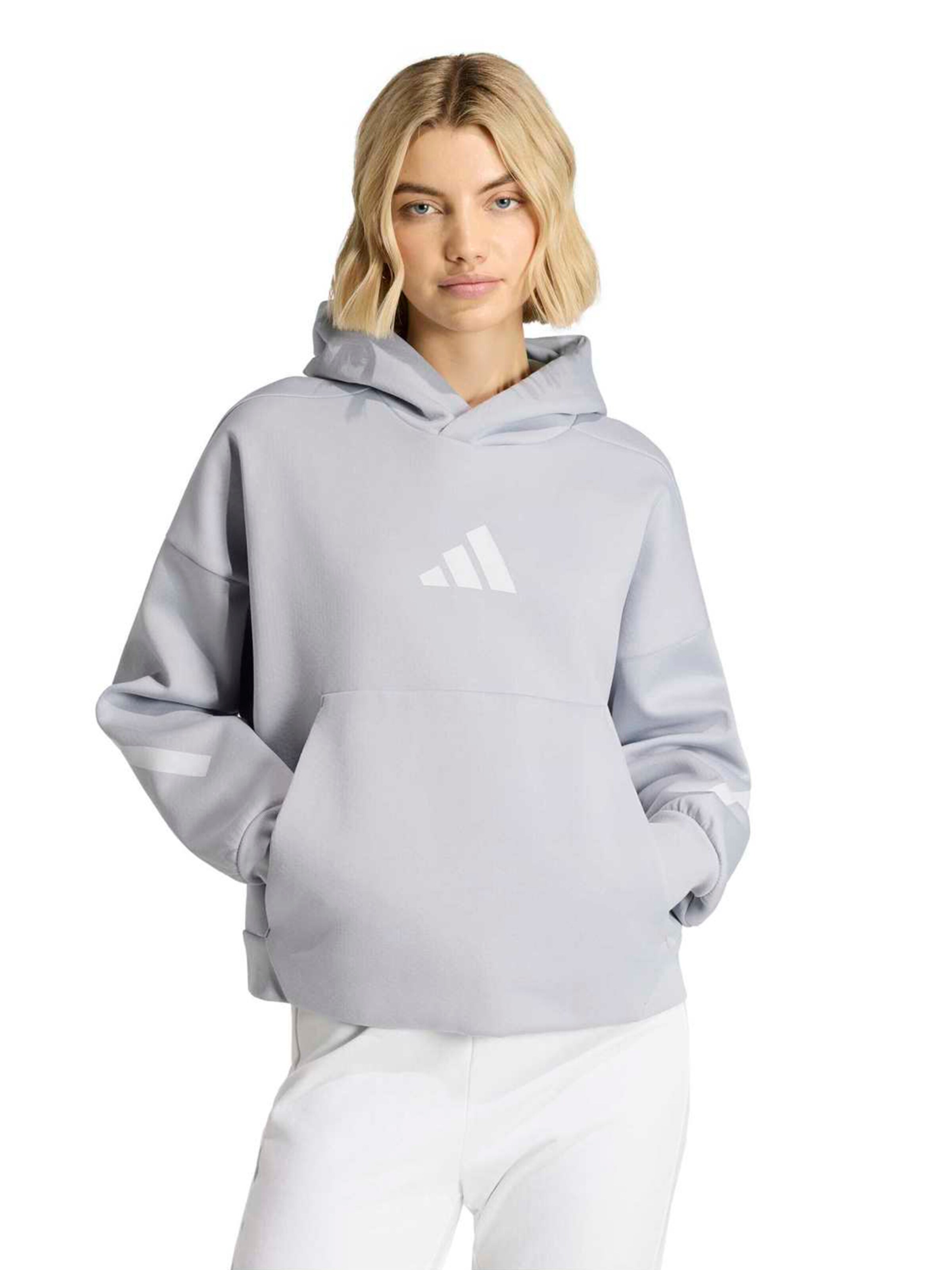ADIDAS SPORTSWEAR Αθλητική μπλούζα φούτερ 'Z.N.E.' σε γκρι: μπροστά