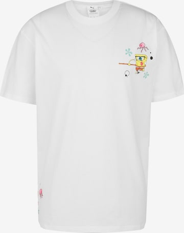 PUMA T-Shirt 'X Spongebob' in Weiß: predná strana