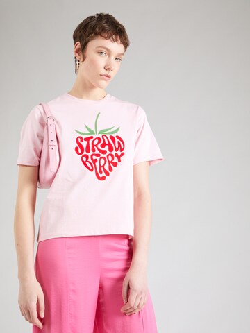 PIECES Shirt 'SWEET' in Roze