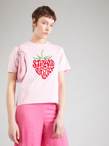 PIECES T-Shirt 'SWEET' in Pink