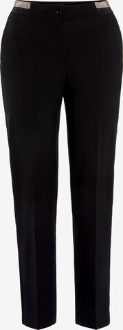 Regular Pantalon à plis LASCANA en noir : devant