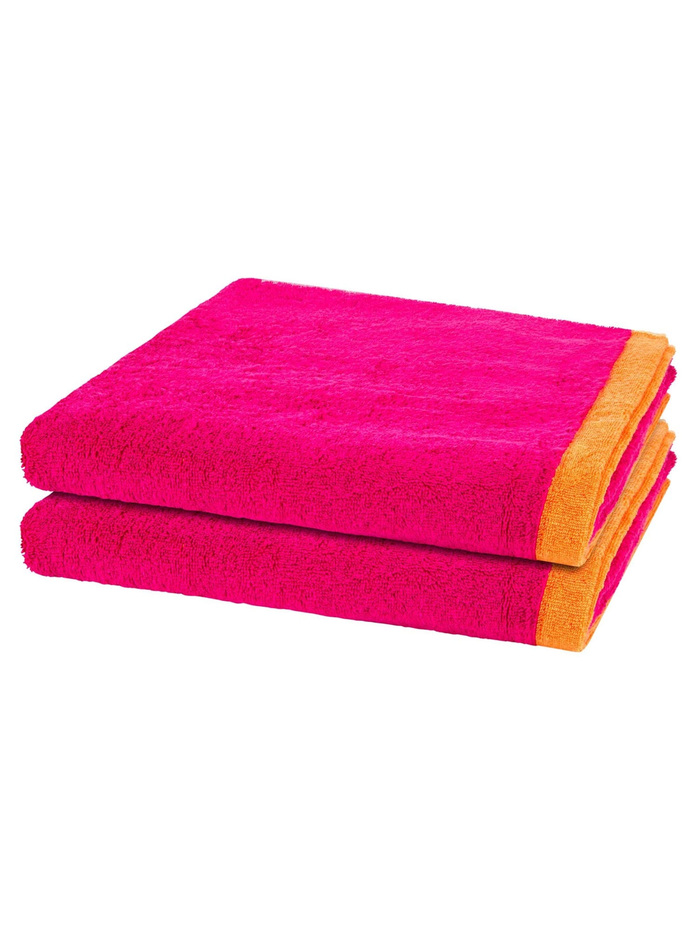 Cawö Handtuch 'Lifestyle Splash'‌‌‌‌‌‌‌ in Pink: Vorderseite