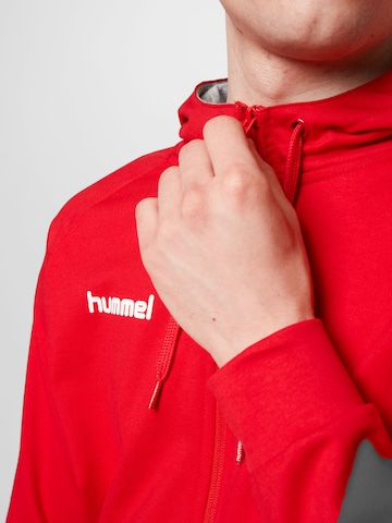 Hummel - Sudadera con cremallera deportiva en rojo