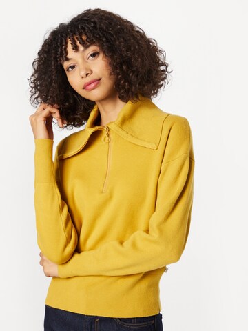 QS Sweter w kolorze żółty: przód