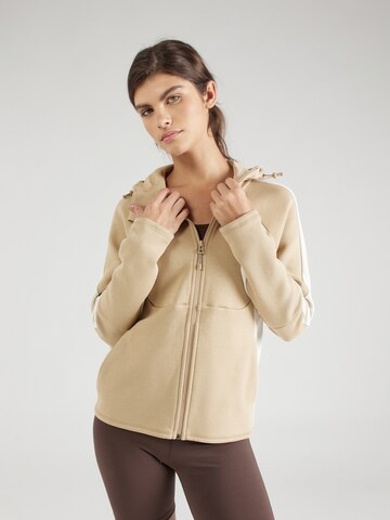PUMA Sportsweatjacke 'EVOSTRIPE' in Braun: Vorderseite